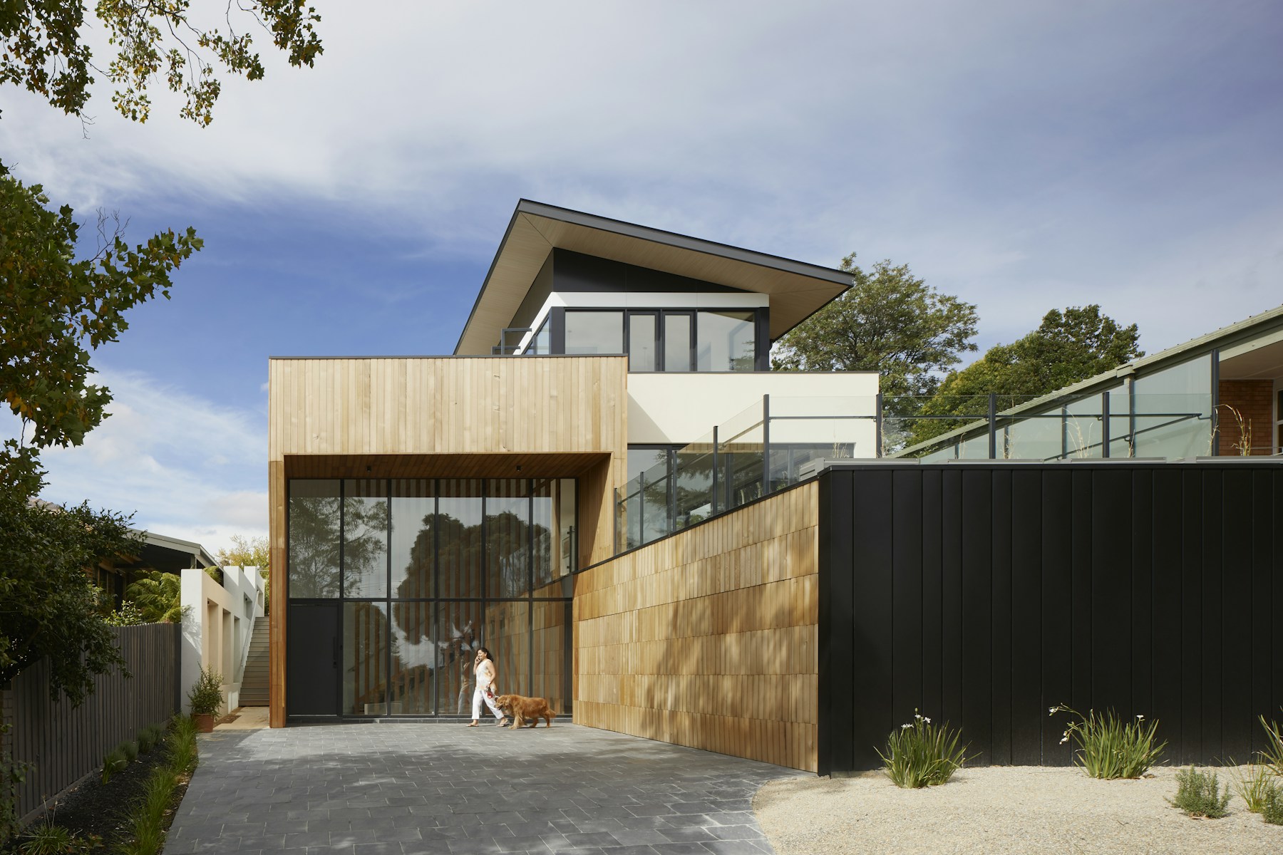 Refined contemporary interior with natural light